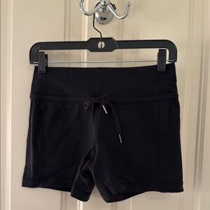 lululemon Women's Black Casual/Lounge Shorts - size 4